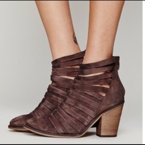 Free people brown leather boots